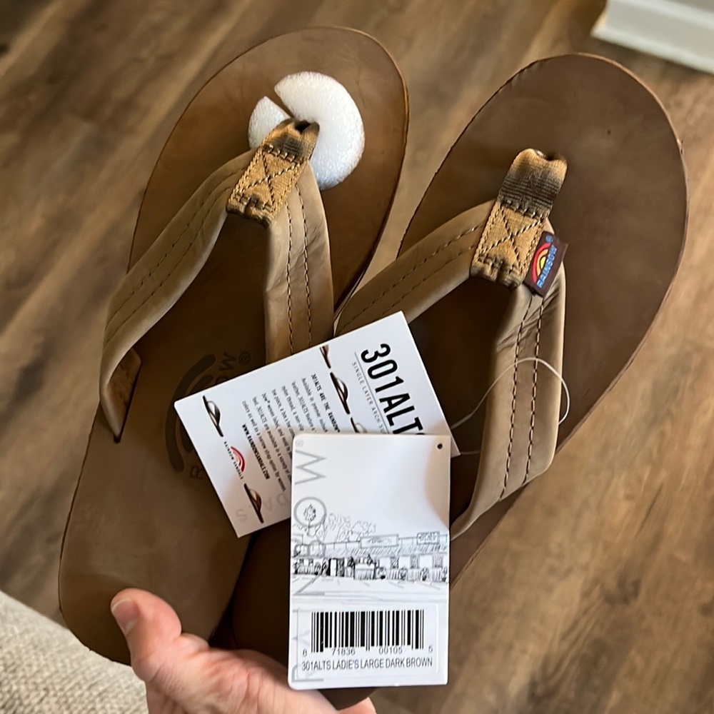 Woman’s Large Rainbow Sandals